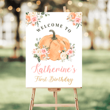  Editable Our Little Pumpkin Welcome Sign PB103