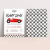 Editable Fast ONE Birthday Invitation R203
