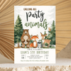 Editable Woodland Invitation W305