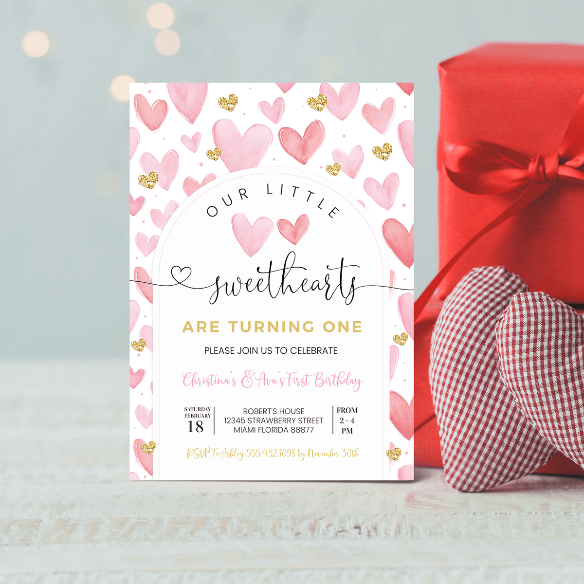 Valentine Invitation Birthday Invitation Valentine Day Invitation Invi ...