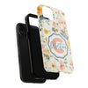 Personalized Floral Tough Phone Case - Customized with Name | Durable Protection - PC013