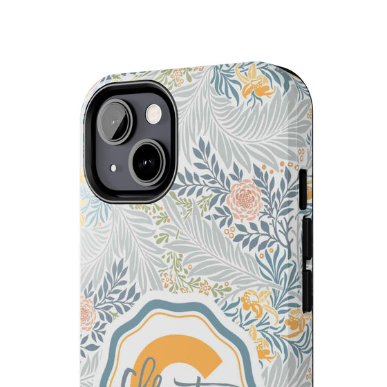 Custom Monogram Phone Cases With Floral Design - PC003
