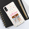 Floral Mom Photo Tough Phone Case - Durable Protection for Loving Mothers - PC027