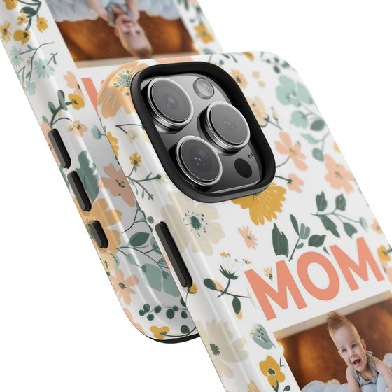 Customized Floral Photo Tough Phone Case for Mom - PC009