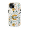 Personalized Floral Tough Phone Case - Custom Name Design - PC007