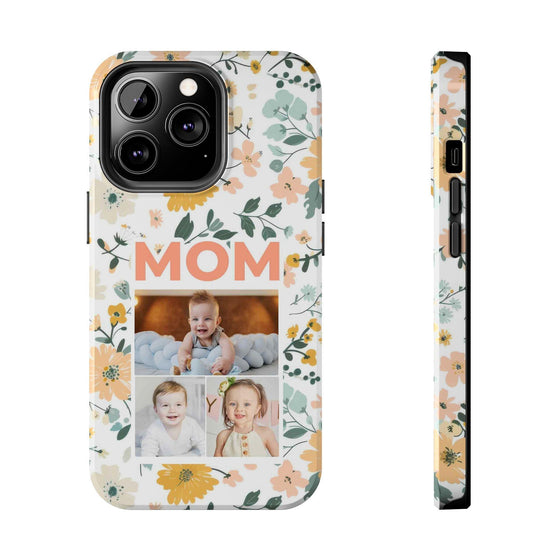 Customized Floral Photo Tough Phone Case for Mom - PC009