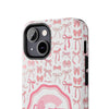 Personalized Tough Phone Case with Pink Bow Design - PC017