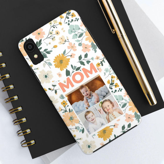 Customized Floral Photo Tough Phone Case for Mom - PC009