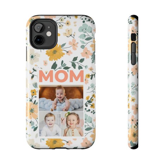 Customized Floral Photo Tough Phone Case for Mom - PC009