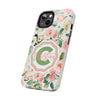 Personalized Floral Phone Case - Custom Tough Case with Name - PC025