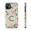Personalized Floral Phone Case - Custom Tough Case with Name - PC025