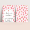 Editable Berry Sweet 2nd Birthday Invitation BF07