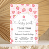 Editable Berry Sweet 2nd Birthday Invitation BF07