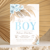 Editable Boho Pampas Grass Baby Shower Invitation BP106
