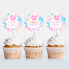 Editable Donut Grow Up Birthday Cupcake Toppers D006