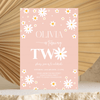 Editable Daisy 2nd Birthday Invitation D106