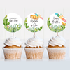 Editable First Fiesta Birthday Cupcake Toppers FT101