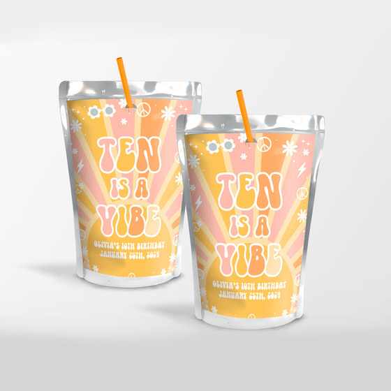 Editable Groovy Juice Label G117