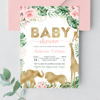 Editable Safari Baby Shower Invitation JG08