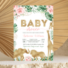 Editable Safari Baby Shower Invitation JG08