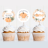 Editable Our Little Pumpkin Cupcake Toppers PB001