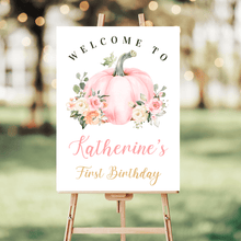  Editable Our Little Pumpkin Welcome Sign PB102