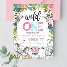 Editable Wild One Birthday Invitation S201