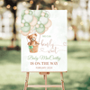 Editable Teddy Bear Baby Shower Welcome Sign T104
