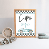 Editable Two Fast Birthday Custom Sign R101