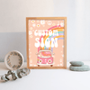 EDITABLE Five Is A Vibe Birthday Custom Sign G205