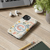 Personalized Floral Tough Phone Case - Customized with Name | Durable Protection - PC013