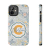Custom Monogram Phone Cases With Floral Design - PC003