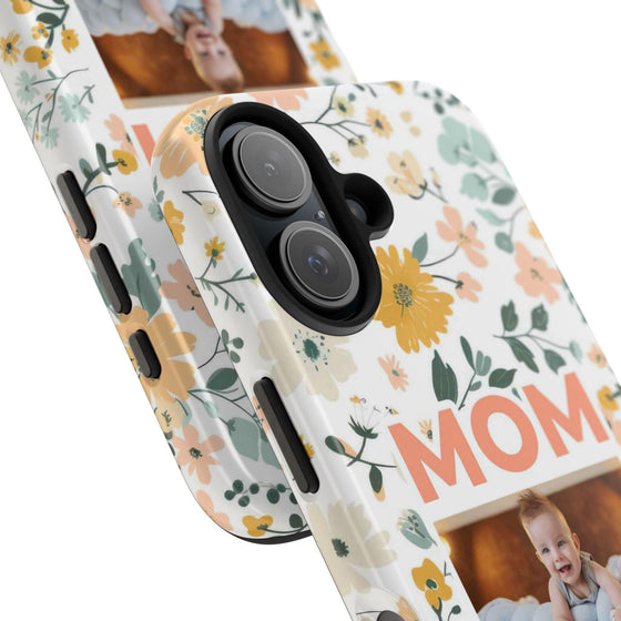 Customized Floral Photo Tough Phone Case for Mom - PC009
