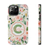Personalized Floral Phone Case - Custom Tough Case with Name - PC025