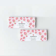  Editable Berry First Birthday Candy Bar Wrapper Strawberry BF03