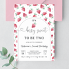 Editable Berry Sweet 2nd Birthday Invitation BF25