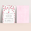 Editable Berry Sweet 2nd Birthday Invitation BF25