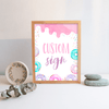 Editable Sweet One Birthday Custom Sign D001