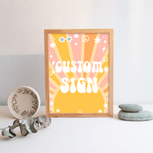  Editable Groovy Birthday Custom Sign G114