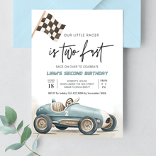  Editable TWO Fast Birthday Invitation R401