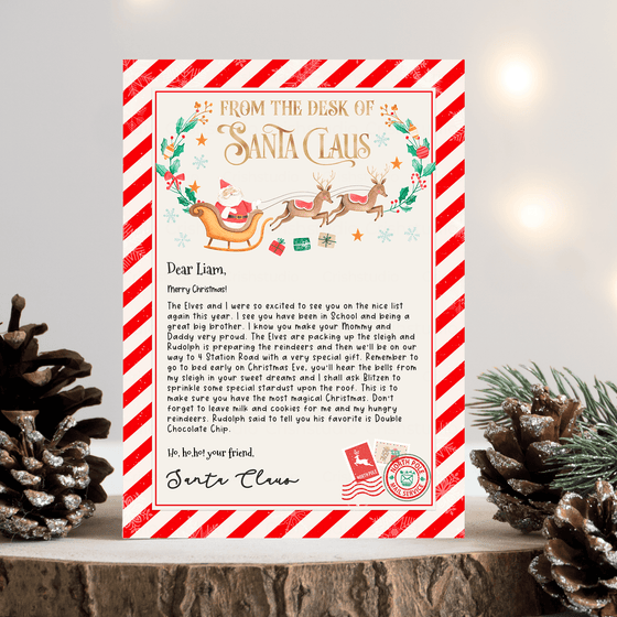Editable Letter From Santa SL103