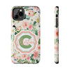 Personalized Floral Phone Case - Custom Tough Case with Name - PC025