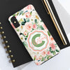 Personalized Floral Phone Case - Custom Tough Case with Name - PC025