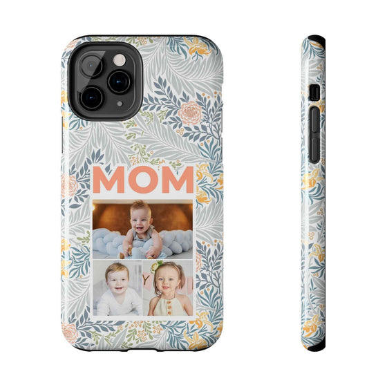 Custom Photo Collage iPhone Case for Mom - Floral Design - PC001
