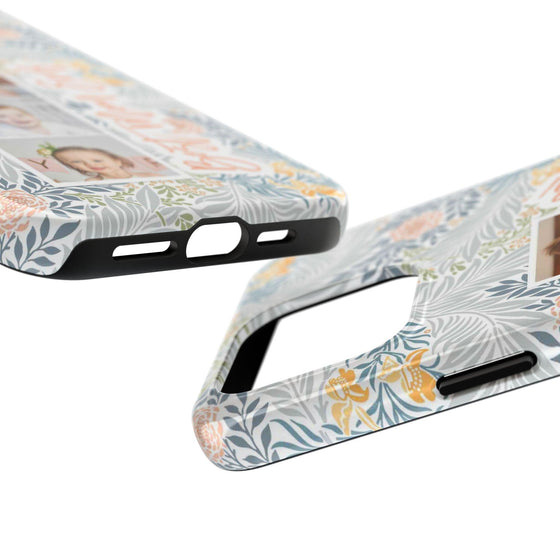 Personalized Tough Phone Case - Best Mom Ever with Floral Design - PC002