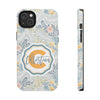 Custom Monogram Phone Cases With Floral Design - PC003