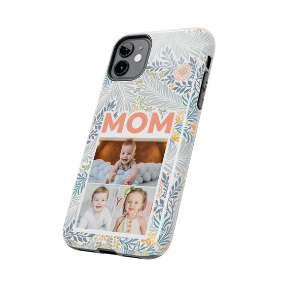 Custom Photo Collage iPhone Case for Mom - Floral Design - PC001