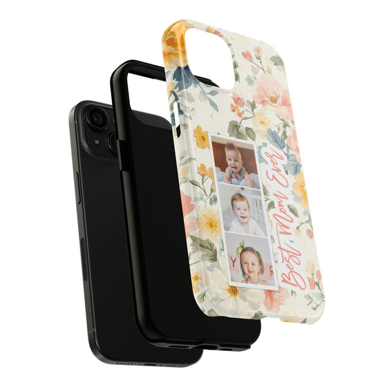 Personalized Floral Tough Phone Case - Best Mom Ever - PC012