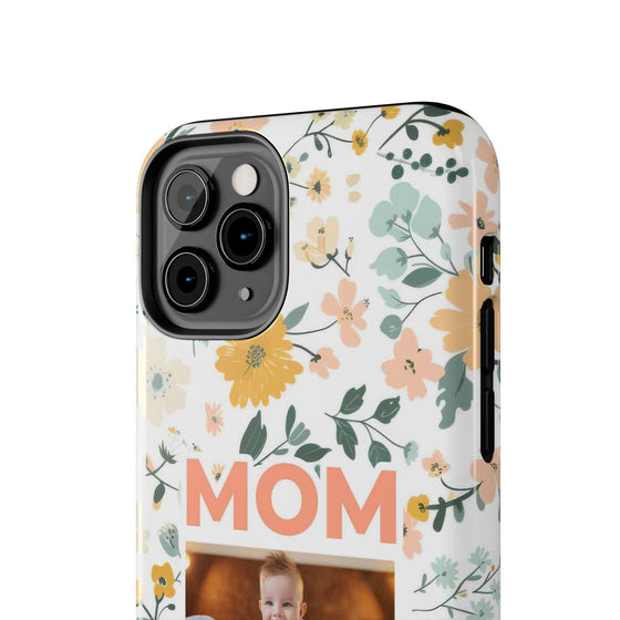 Customized Floral Photo Tough Phone Case for Mom - PC009