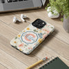 Personalized Floral Tough Phone Case - Customized with Name | Durable Protection - PC013